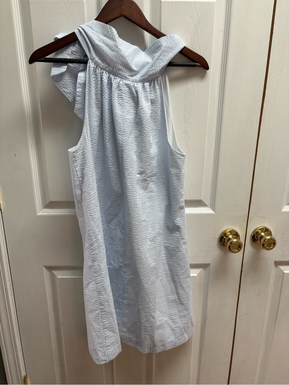 Laroque Light Blue Bow-Shoulder Sundress - Picture 5 of 5